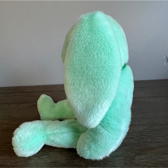 Vintage 1996 Ty‎ Beanie Buddies Hippity the Spring Mint Green Bunny Plush - Picture 2 of 6